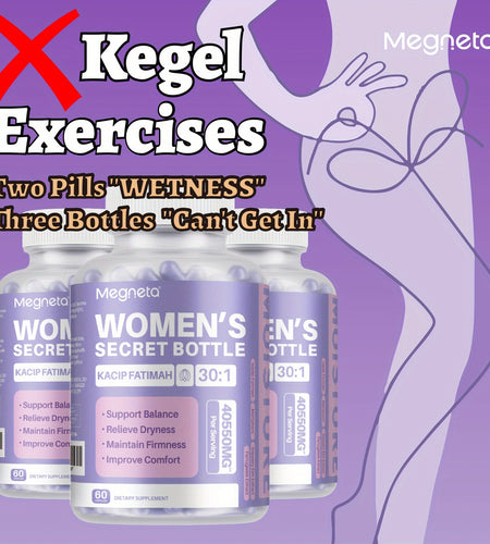 Megneta Advanced Feminine Care - Natural Hydration, Comfort, Elasticity, Balance - 30 Servings with Kacip Fatimah, Fenugreek, Slippery Elm Bark, Manjakani, and Maca Root