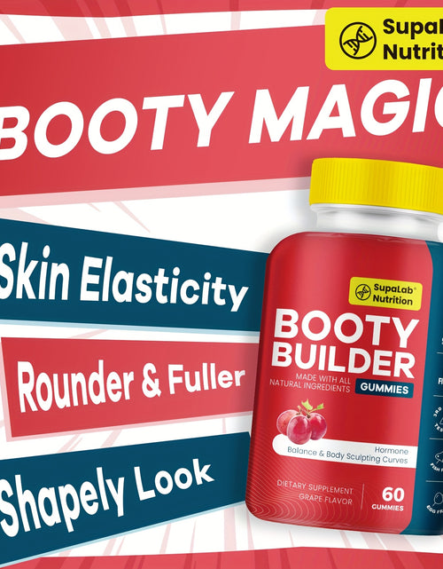 Load image into Gallery viewer, Booty Gummies - for Bigger, Rounder, Volumized, Natural Botanical Blend with Horny Goat Weed, Maca, Tongkat Ali, Grape Flavored (60 Count)
