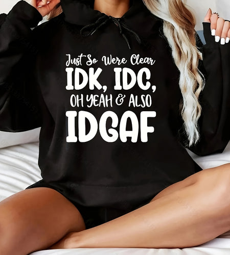 Soft Plus Size Cozy Letter Print Hoodie- Women'S Relaxed Fit Drawstring Casual Sweatshirt for Winter& Fall Seasons