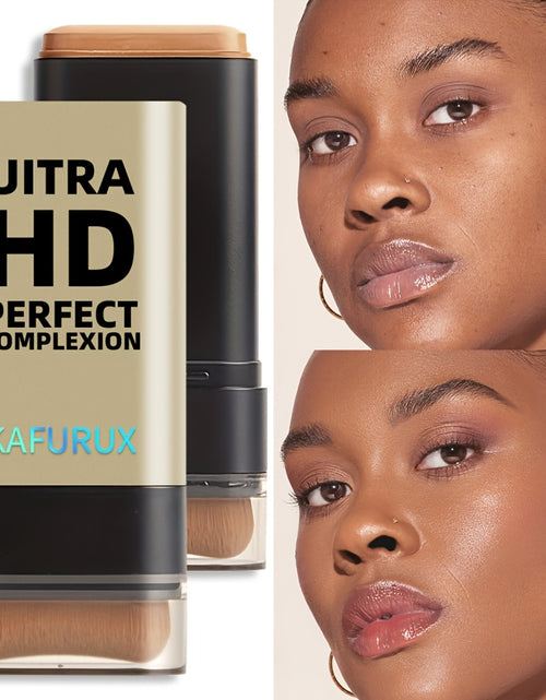 Load image into Gallery viewer, Ultra HD Perfect Complexion Foundation Stick - Natural, Shiny Finish with Brush, Full Coverage Concealer for All Skin Types, Light to Medium Shades, Contouring Essentials |Compact , Foundation |Buildable Coverage
