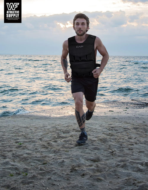 Load image into Gallery viewer, 40 LB Adjustable Weighted Vest for Strength Training, Workout and Running, Body Weight Vest for Men and Women, Weighted Jacket, Removable Weight Included, Regular Length
