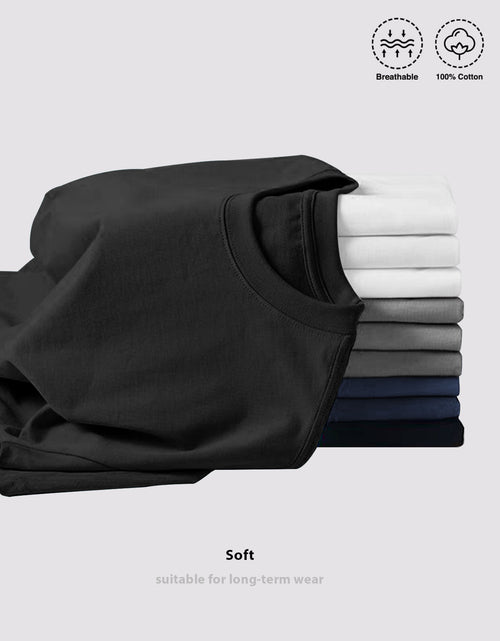 Load image into Gallery viewer, I AM Positive Energy Double-Sided Printing Men 100% Pure Cotton T-Shirt, a Comfortable, Casual, Versatile, And Fashionable Round Neck Short Sleeved Essential for Men,
