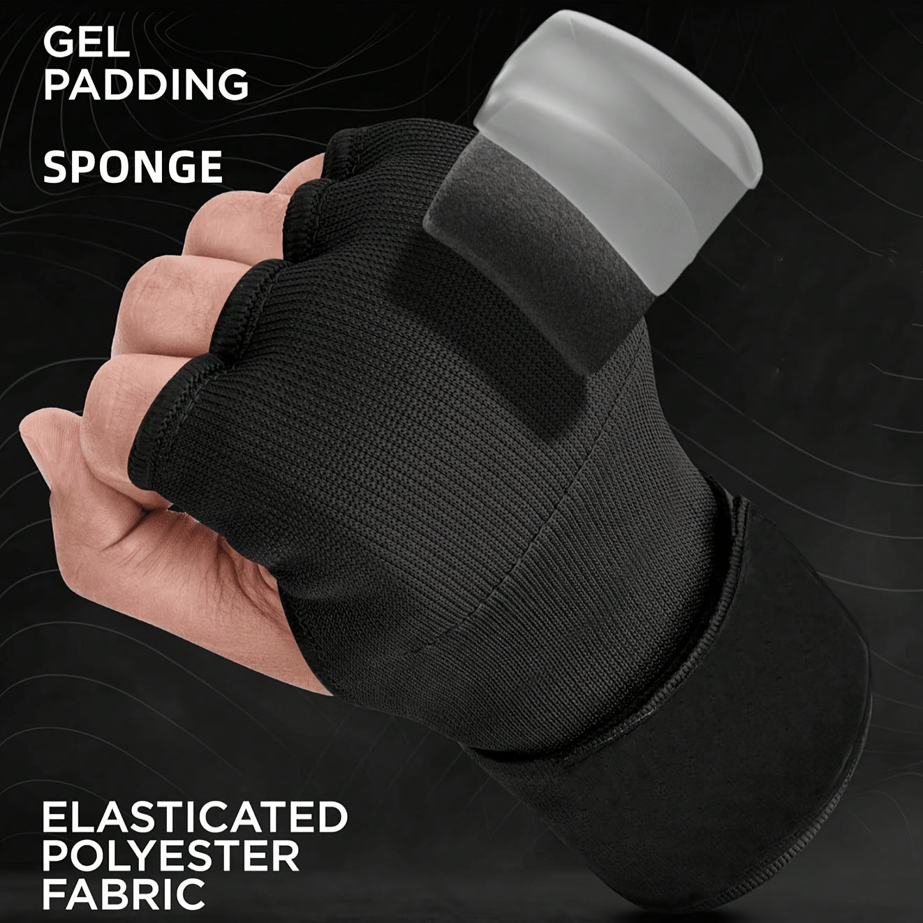 Martial Arts Training Gloves, Heavy-Duty Hook & Loop Closure No-Pad Combat Gloves, Reinforced Fist for Karate Taekwondo Boxing Sanda, Multi-Color Options Black/Red/Blue, Fitness Fighting Gloves