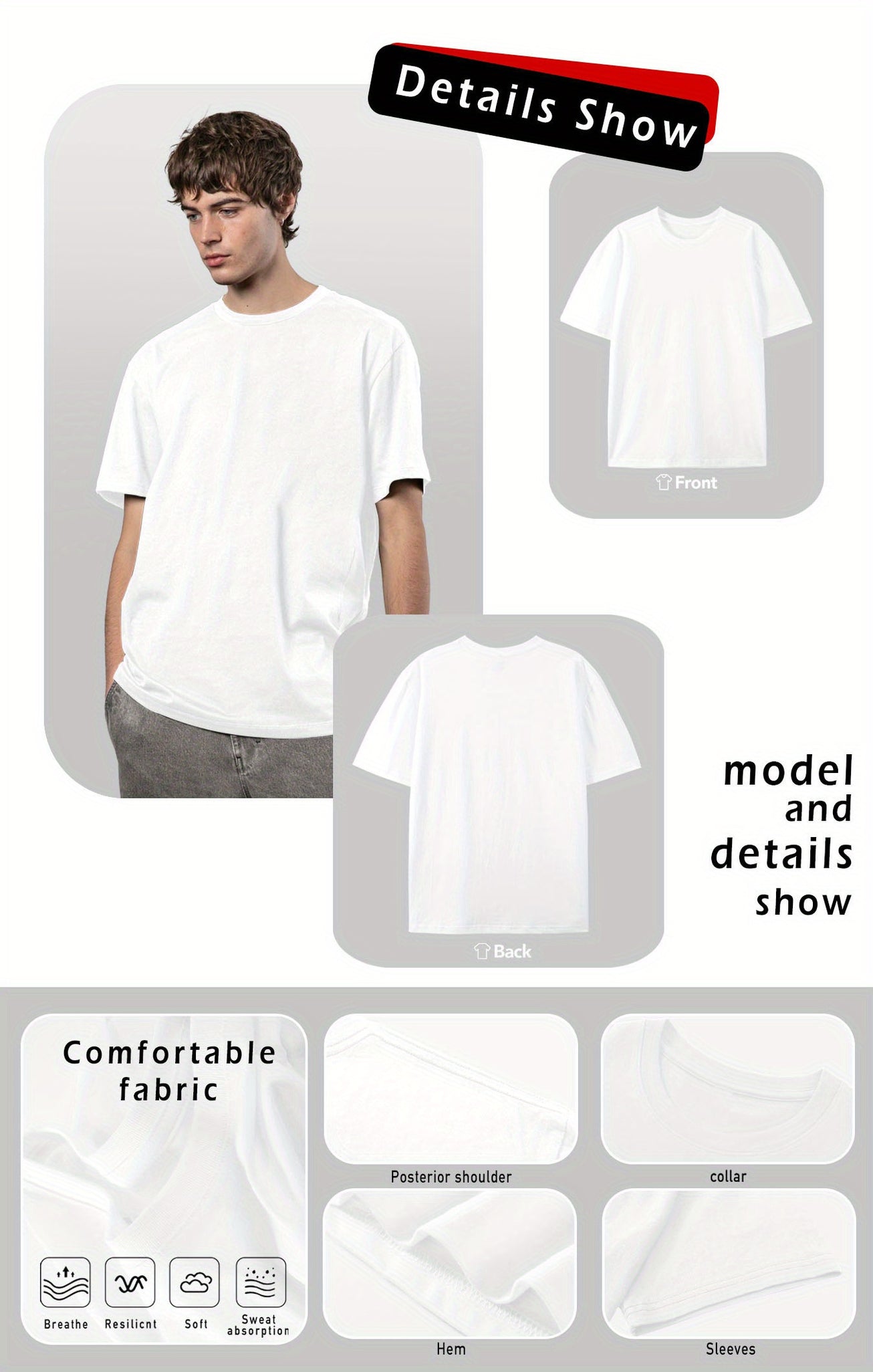 Embrace Your Style with the Ultra-Loose Men's Slogan Graphic T-Shirt Men's 100% pure cotton T-shirt, a comfortable, casual, versatile, and fashionable round neck short sleeved essential for men