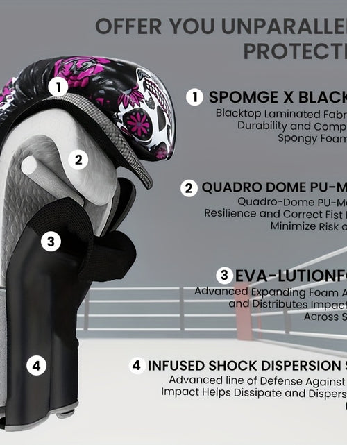 Load image into Gallery viewer, Premium Protective Boxing Gloves For Women 1Pair for Punching Sparring Kickboxing MMA Training, Stylish Comfort Heavy Bag Glove Sizes 10 12 14oz for Women
