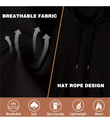 Leave Me Alone Statement Hoodie For Men fall and winter comfortable and versatile