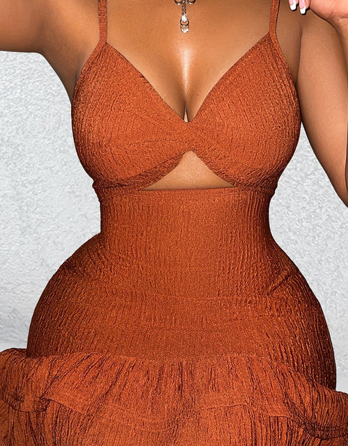 Load image into Gallery viewer, Sexy Off-Shoulder Twist Knot Scrunched Bodycon Dress | Women&#39;s Sleeveless Mid-Length  Party &amp; Evening Dress, Machine Washable, Durable Fabric
