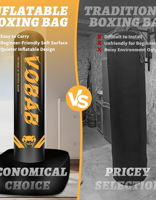 Load image into Gallery viewer, 70&quot; Heavy Punching Bag With Stand For Adults, Freestanding Boxing Bag For Men Women MMA Thai Fitness Karate Muay Beginners
