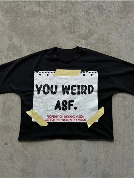 Men's 100% Cotton  Retro Oversized T-Shirt - Black & Yellow Artist Print Short Sleeve Round Neck Casual Streetwear Tee with Music Producer Style Slogan