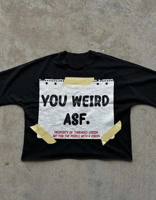 Load image into Gallery viewer, Men&#39;s 100% Cotton  Retro Oversized T-Shirt - Black &amp; Yellow Artist Print Short Sleeve Round Neck Casual Streetwear Tee with Music Producer Style Slogan
