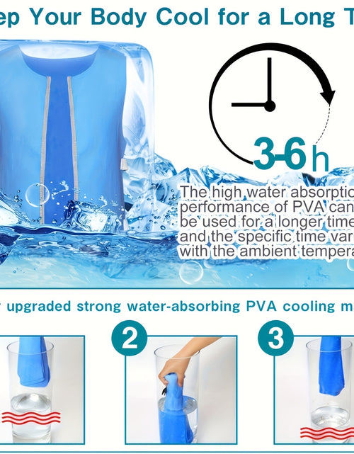Load image into Gallery viewer, Evaporative Cooling Vest for Men and Women - Stay Ice Cold in Hot Weather with This Body Cooling System
