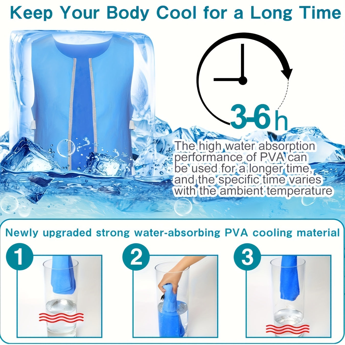 Evaporative Cooling Vest for Men and Women - Stay Ice Cold in Hot Weather with This Body Cooling System