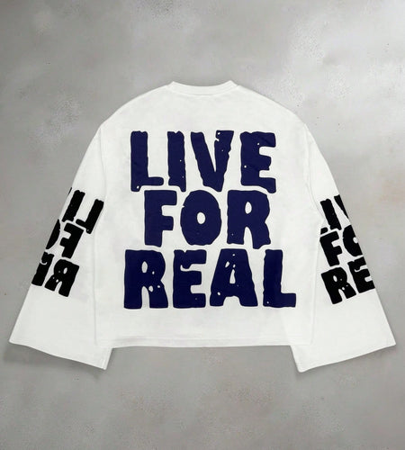 Men's Urban Streetwear Long Sleeve Crewneck Sweater with Bold Graphic Back Print Digital Print Design Casual Fall/Winter Fashion Outerwear