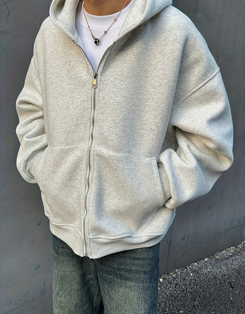 Load image into Gallery viewer, Men&#39;s 3D  Sweater Coat Jacket with Built-In Schoolbag Pocket - Oversized Hoodie Style, Machine Washable Winter Coat for Casual &amp; Professional Wear, Backpack-Free Outerwear (No Belt/Tie)
