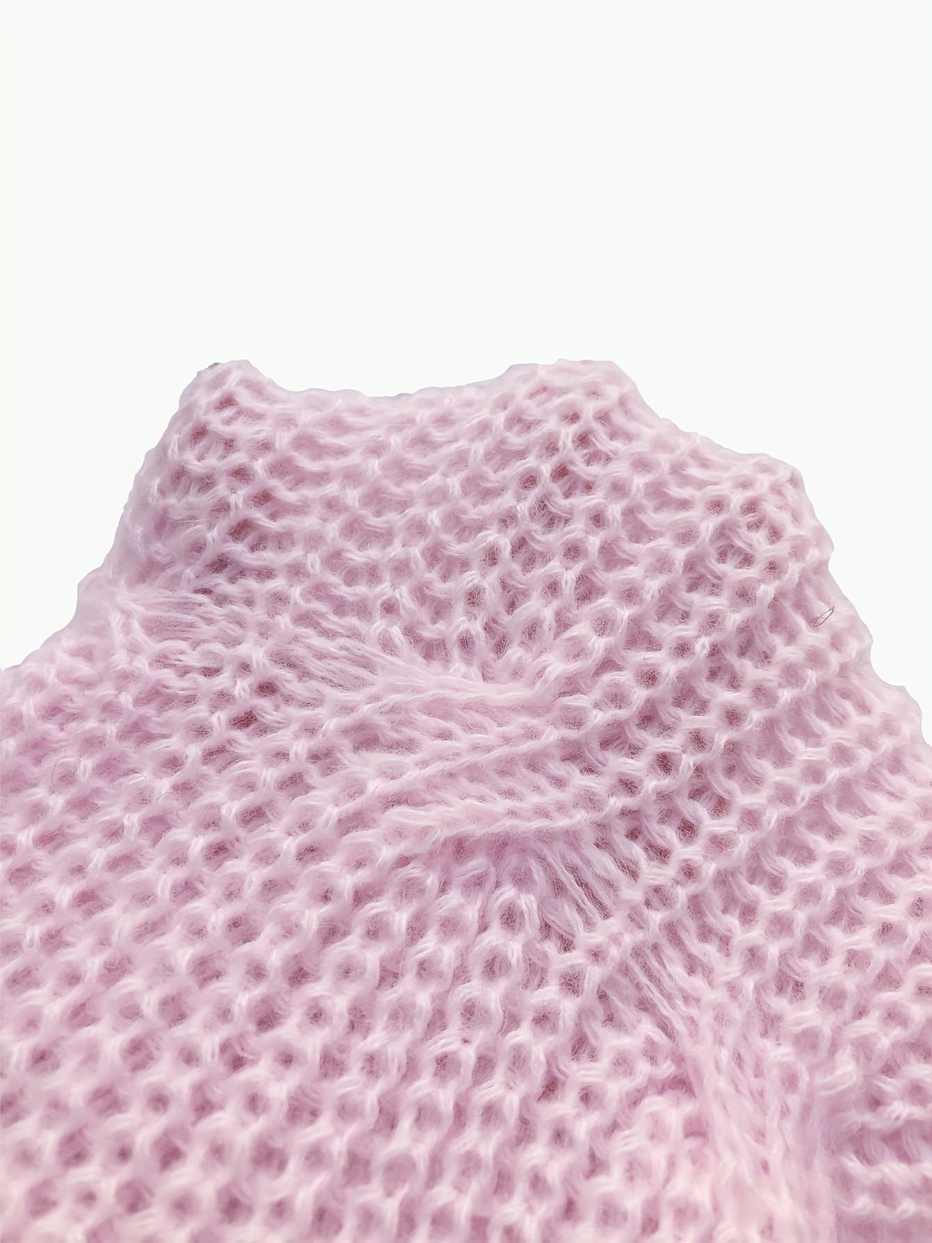 Women's Elegant Soft Pink Sweater Cardigan - Chic V-Open Front Neckline, Long Sleeve Layering Piece for Fall/Winter, Non-Transparent Sweater for Everyday & Formal Outfits, Winter Apparel, Ribbed Texture, Durable Knitwear