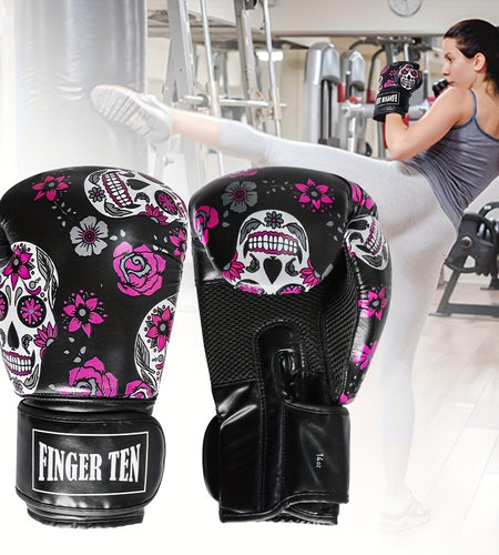 Premium Protective Boxing Gloves For Women 1Pair for Punching Sparring Kickboxing MMA Training, Stylish Comfort Heavy Bag Glove Sizes 10 12 14oz for Women