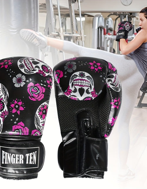Load image into Gallery viewer, Premium Protective Boxing Gloves For Women 1Pair for Punching Sparring Kickboxing MMA Training, Stylish Comfort Heavy Bag Glove Sizes 10 12 14oz for Women
