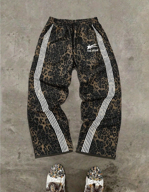 Load image into Gallery viewer, [Leopard Print, Sweatpants] Bold Graphic, Leopard Print Sweatpants - Men Jungle Joggers with Drawstring Waist, All-Season Casual Pants for Everyday &amp; Formal Outfits - Streetwear Essentials
