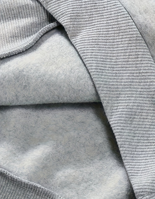 Load image into Gallery viewer, Casual Hoodie And Sweatpants Set - Fleece Lining, Long Sleeves, Printed Design | Machine Washable
