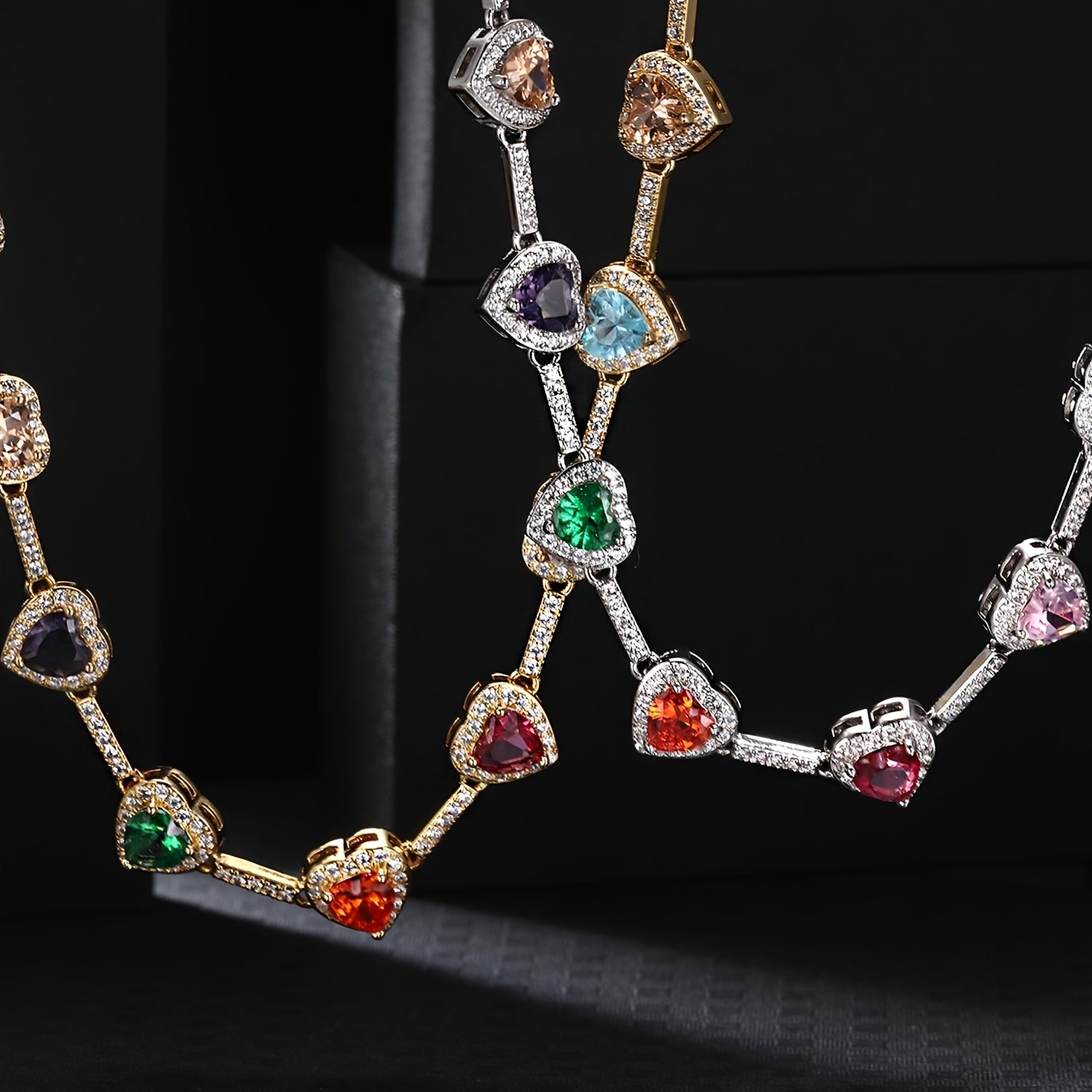Unique Heart Shaped Stylish 10MM Love Necklace Multi Colors