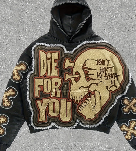 New Casual Couple Trendy Street Fashion Long-sleeved Sweatshirt Men Hip-hop High Street Hoodie Unisex