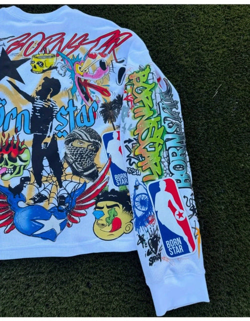 Load image into Gallery viewer, Casual Hip-Hop Inspired High Street Fashion Brand Loose Long-Sleeve Top for Men
