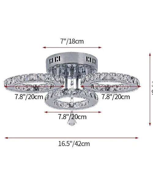 Load image into Gallery viewer, Modern Crystal Led Ceiling Light Nordic Chandelier Living Room Decor Indoor Pandent Lamp Bedroom Fixture Hotel Luxury Luminaire
