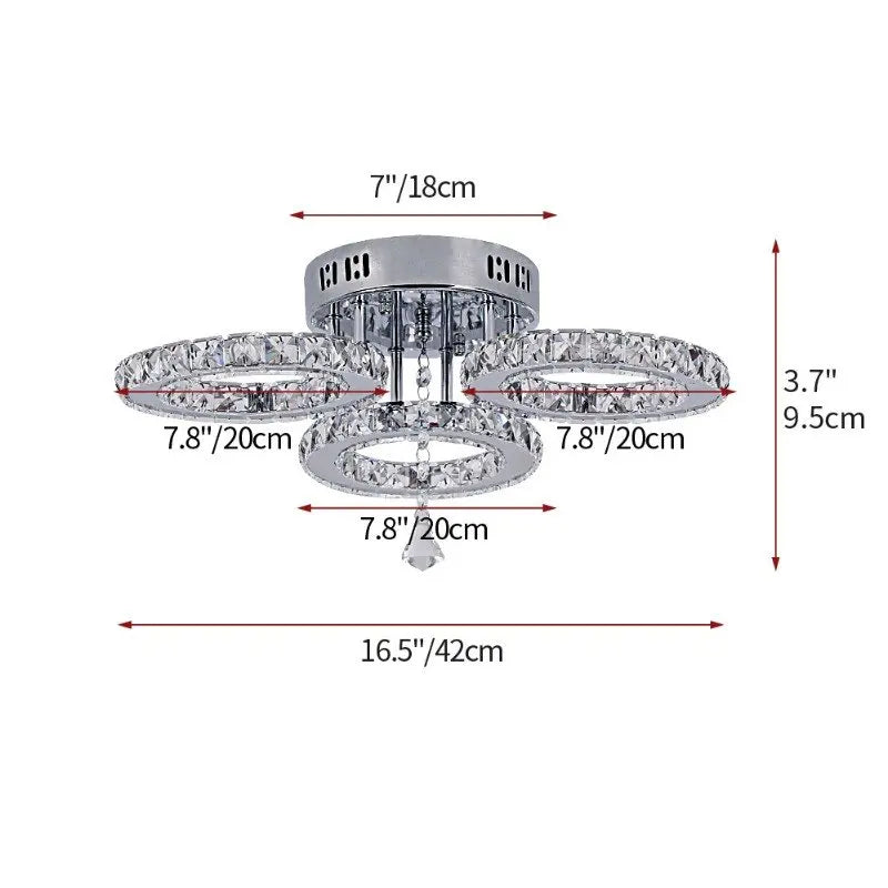 Modern Crystal Led Ceiling Light Nordic Chandelier Living Room Decor Indoor Pandent Lamp Bedroom Fixture Hotel Luxury Luminaire