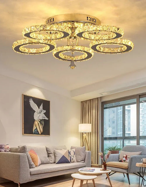 Load image into Gallery viewer, Modern Crystal Led Ceiling Light Nordic Chandelier Living Room Decor Indoor Pandent Lamp Bedroom Fixture Hotel Luxury Luminaire
