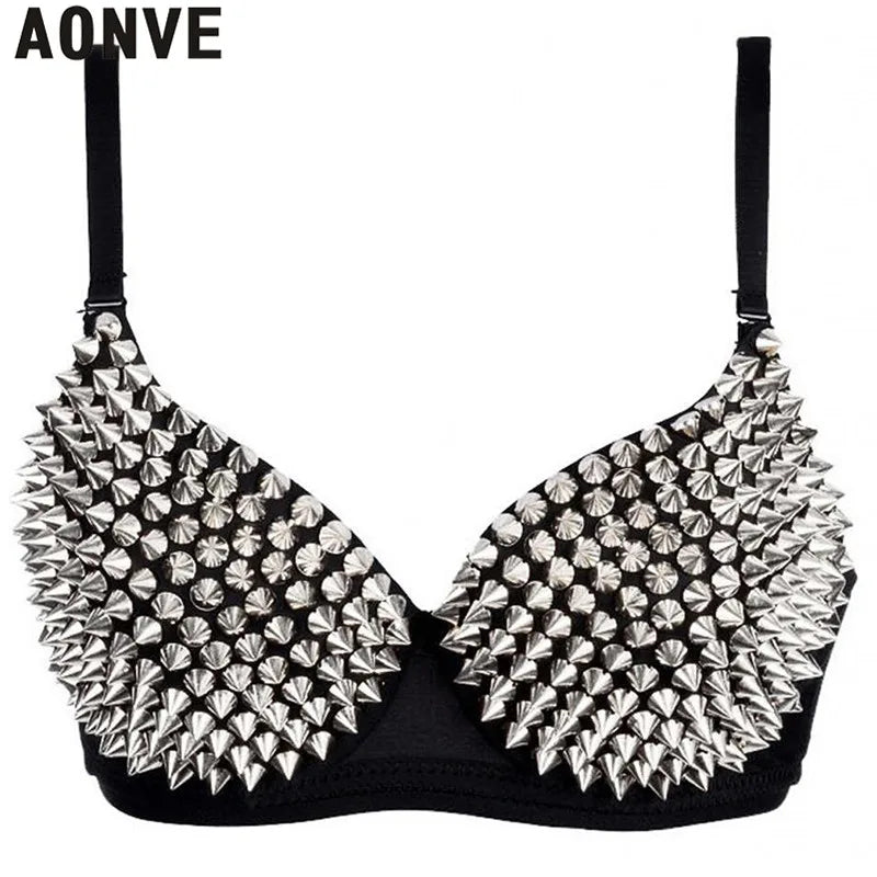 Sexy Lingerie Sexy Women's Rhinestone Cover Bra Top Gold/Silver Plunge Wire Free Bra Fashion Sequined Cover top