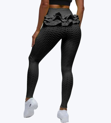 Jacquard Bubble Yoga Pants High Waist Hip Raise Yoga Pants Yoga Pants Tight Large Size Sweat-Absorbent Breathable Sports Fitness Leggings Women