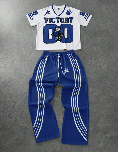 Load image into Gallery viewer, 2026 Summer Men's Short Sleeved Pants 2-Piece Set With Letter Printing Casual Set

