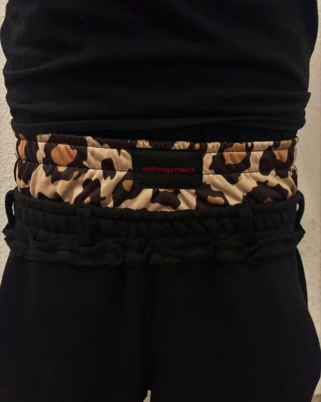 Men's Retro Double Waist Casual Streetwear Pants Hip-Hop Gothic Harajuku Loose Fit Y2K Letter Pattern Sports Trousers