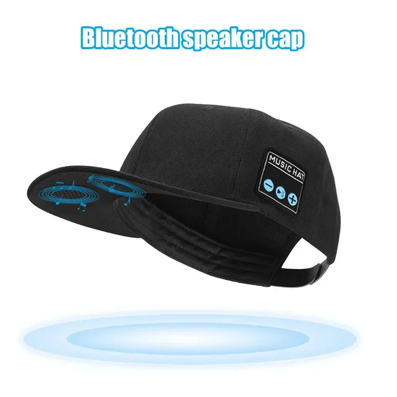 New Hat with Bluetooth Speaker Adjustable Bluetooth Hat Wireless Smart Speakerphone Cap for Outdoor Sport Baseball Cap with Mic