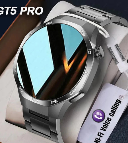 GT5 pro Smart Watch for Men AMOLED HD Screen GPS NFC Heart Rate Bluetooth Call IP68 Waterproof 1.53 Inch Touch Screen Smartwatch