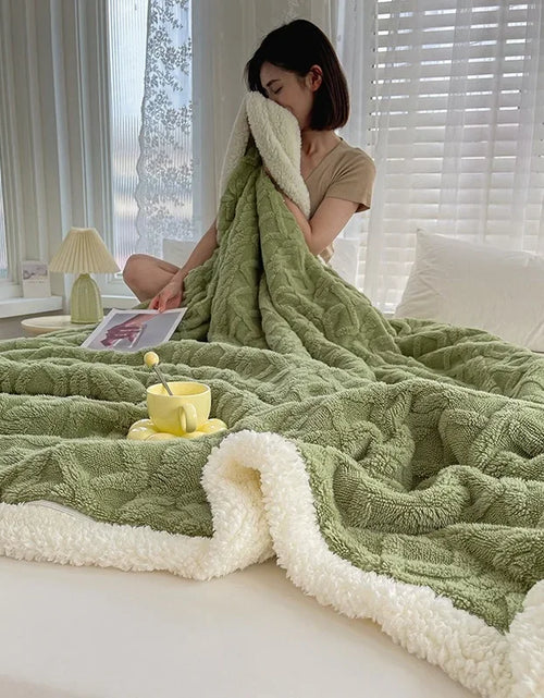 Load image into Gallery viewer, Lambswool Blanket Coral Flannel Sofa Cover Blanket Nap Office Shawl  Small Blanket Blankets for Beds
