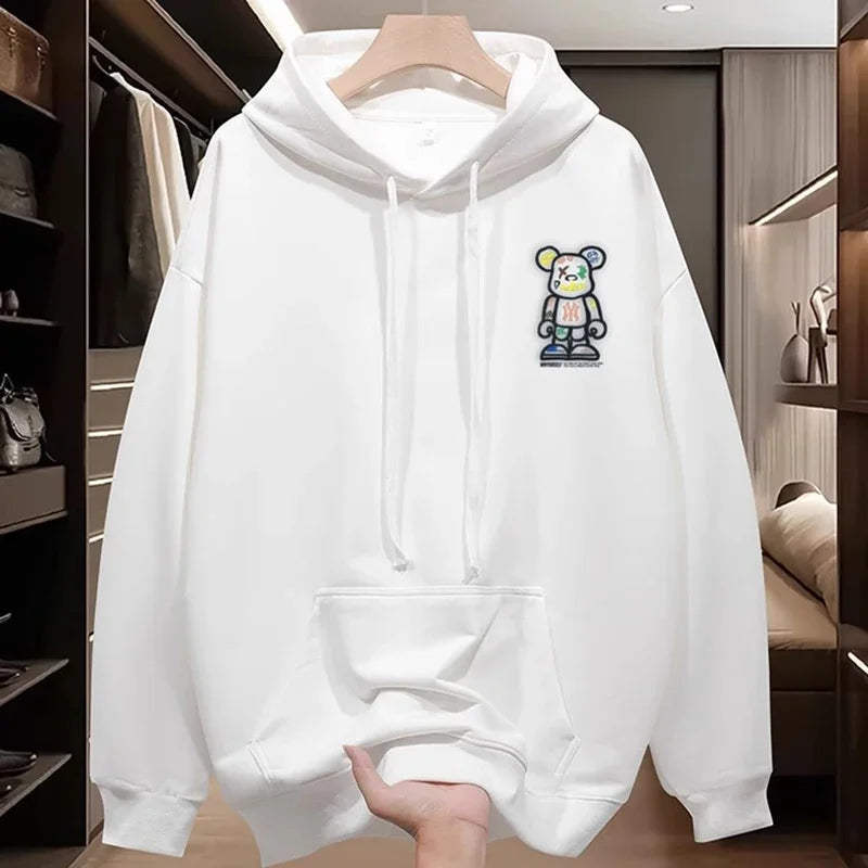 2026 New Design Men's Hooded Sport Shirt - Spring- Casual Fashionable Loose Fit Cool