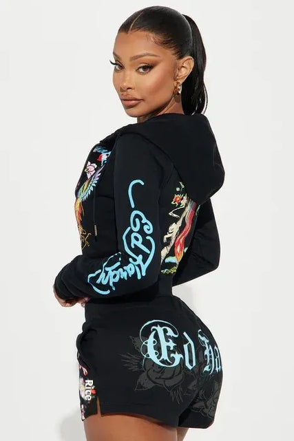 Load image into Gallery viewer, Cross-Border Style Women&#39;s Spring Summer Fashion Casual Short Set
