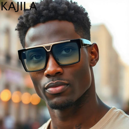 Oversized Polarized Square Sunglasses Men Big 2026 Luxury Brand Vintage Classic Shades UV400