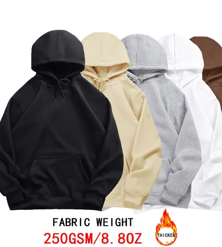 Hoodies Fleece Warm Men