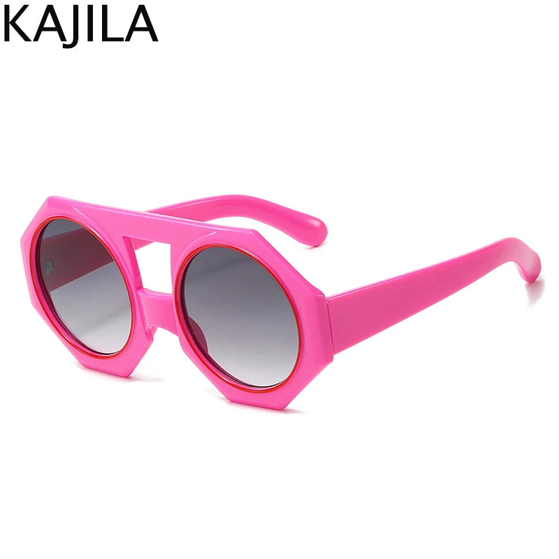 Oversized Round  Sunglasses Women 2025 Luxury Brand