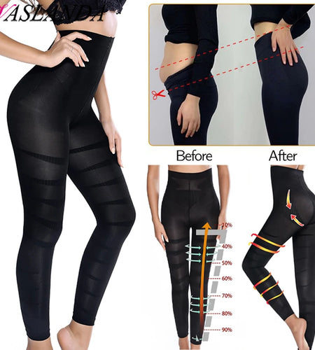 Legs Slimming Body Shaper Anti Cellulite Compression Leggings High Waist Tummy Control Panties Thigh Sculpting Slimmer Shapewear