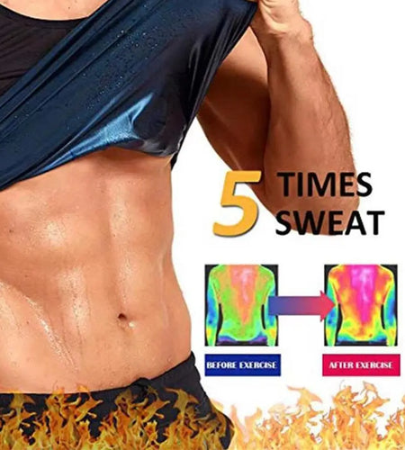 Men Sauna Sweat Vest  Body Shapers Waist Trainer Slimming Shapewear Tank Tops Effect Fat Burning Gym Training Running Sweatshirt