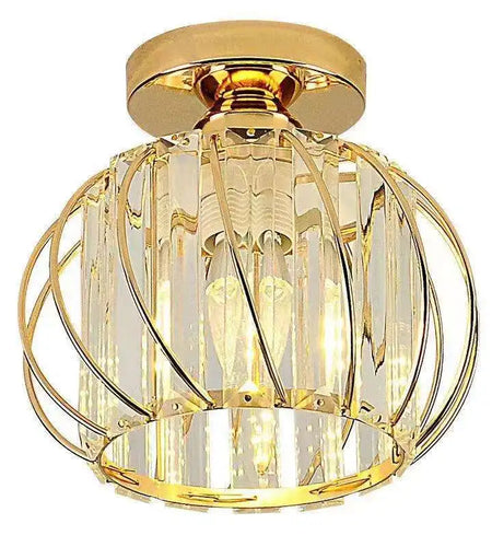 Luxury Hallway Corridor Lamp Lighting Fixtures Crystal Ceiling Lamp Flush Mount Modern Design Crystal Chandelier