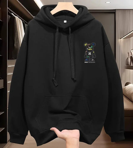 2026 New Design Men's Hooded Sport Shirt - Spring- Casual Fashionable Loose Fit Cool