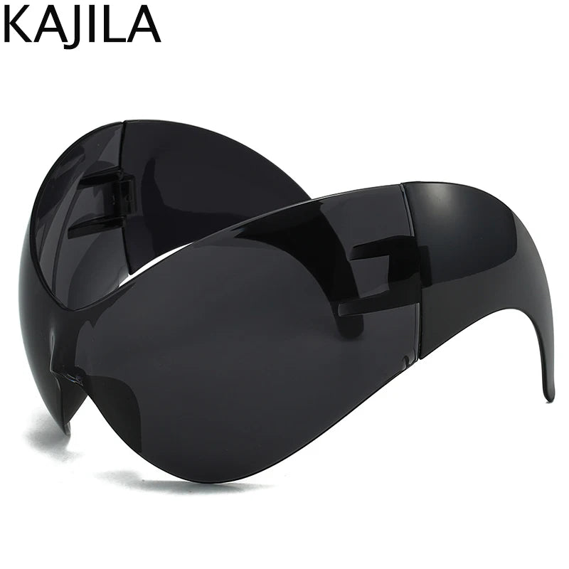 Oversized Y2K Punk One-piece Sunglasses Women/ Men 2025  Sports Sun Glasses For Lady Windproof Goggle UV400