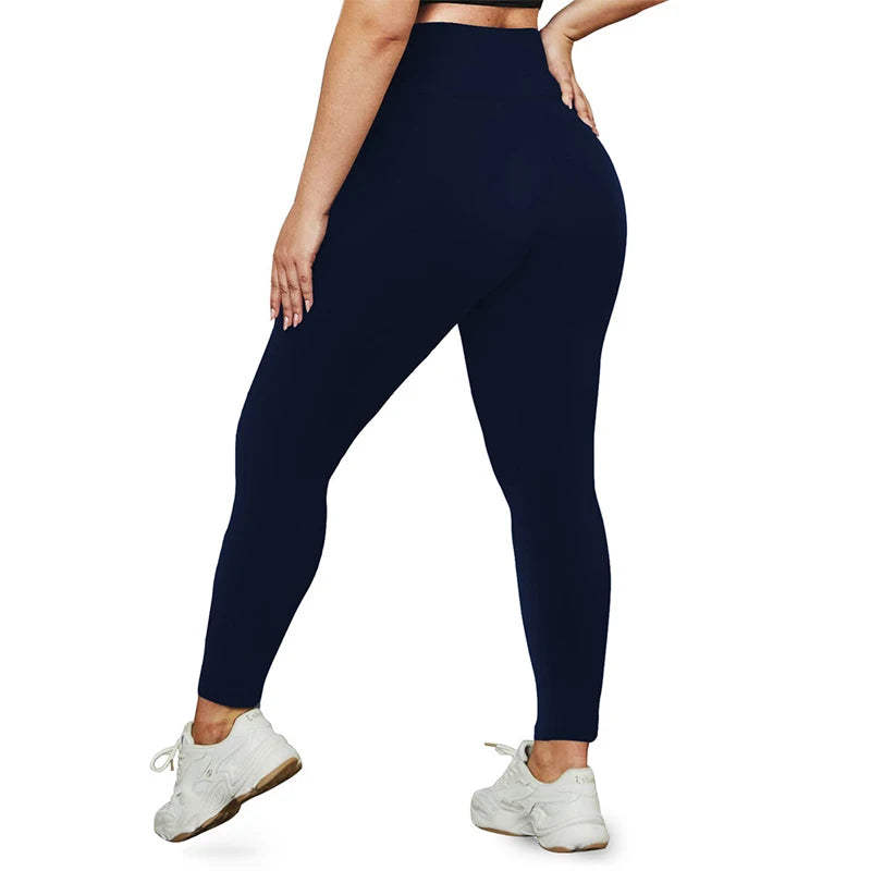 Plus Size Leggings with Pockets for Women High Waisted Tummy Control Soft Stretchy Yoga Pants for Workout Running