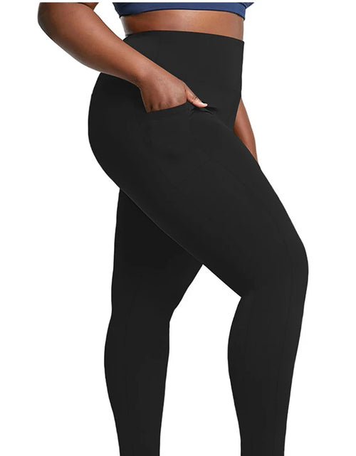 Load image into Gallery viewer, Plus Size Leggings with Pockets for Women High Waisted Tummy Control Soft Stretchy Yoga Pants for Workout Running
