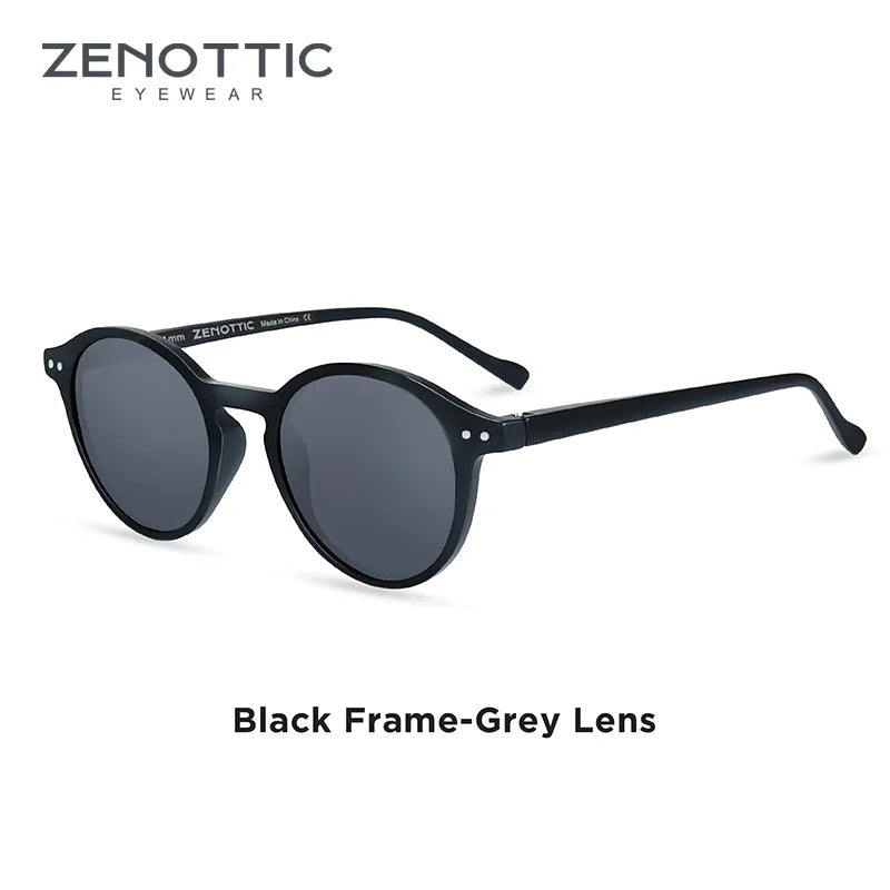 Retro Polarized round Sunglasses UV400 Protection Unisex Vintage Style Casual Fashion Eyewear for Men And Women