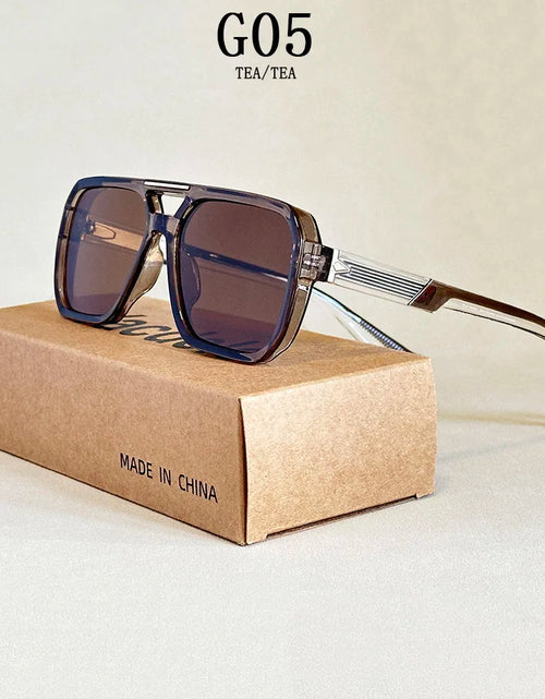 Load image into Gallery viewer, Vintage Men's Women's Sunglasses Outdoor Trendy Anti-UV Sunscreen Lenses Square Fashion Eyewear for Adults UV400 Protection
